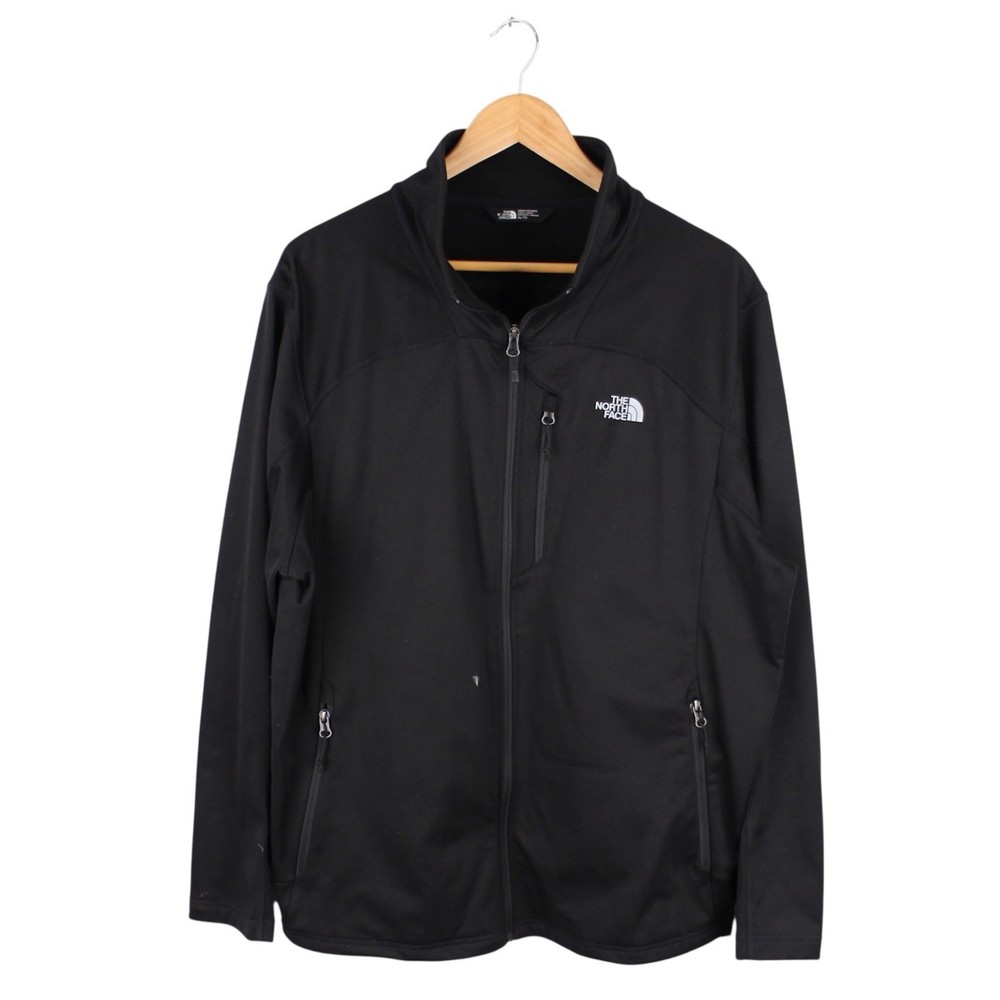 The North Face Men’s Full Zip Performance Jacket Black Softshell Size XL