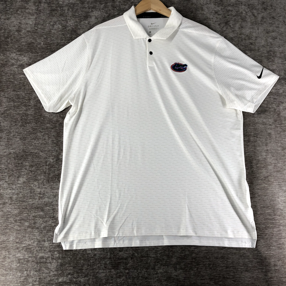 Nike Dri-Fit Men's XL Golf Polo Shirt Pullover Striped University Florida Gators