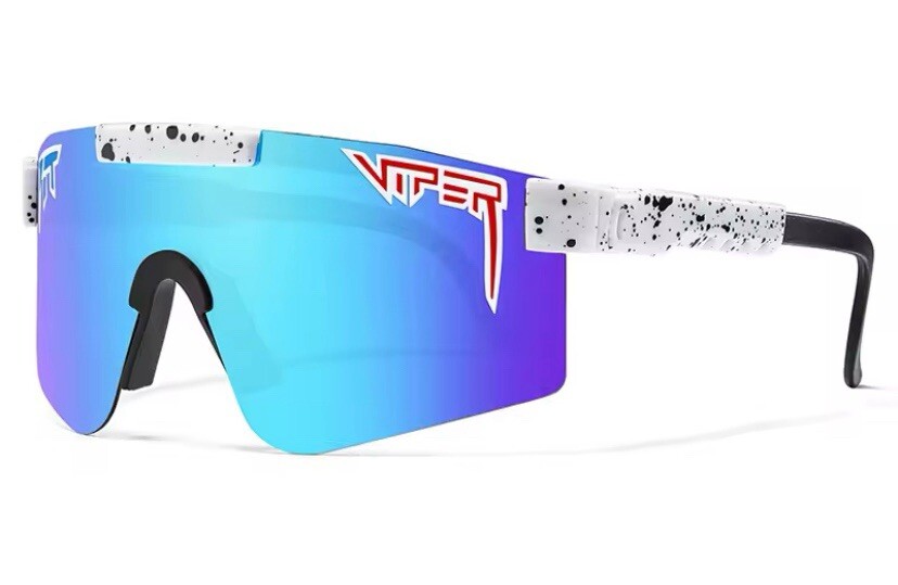 Viper Classic Sunglasses in White Speckle 2 Frame Style