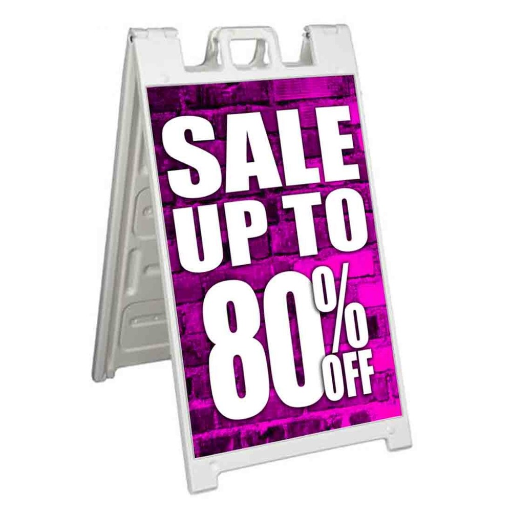 SALE UP TO 80 % OFF Signicade 24x36 Aframe Sidewalk Sign Banner Decal