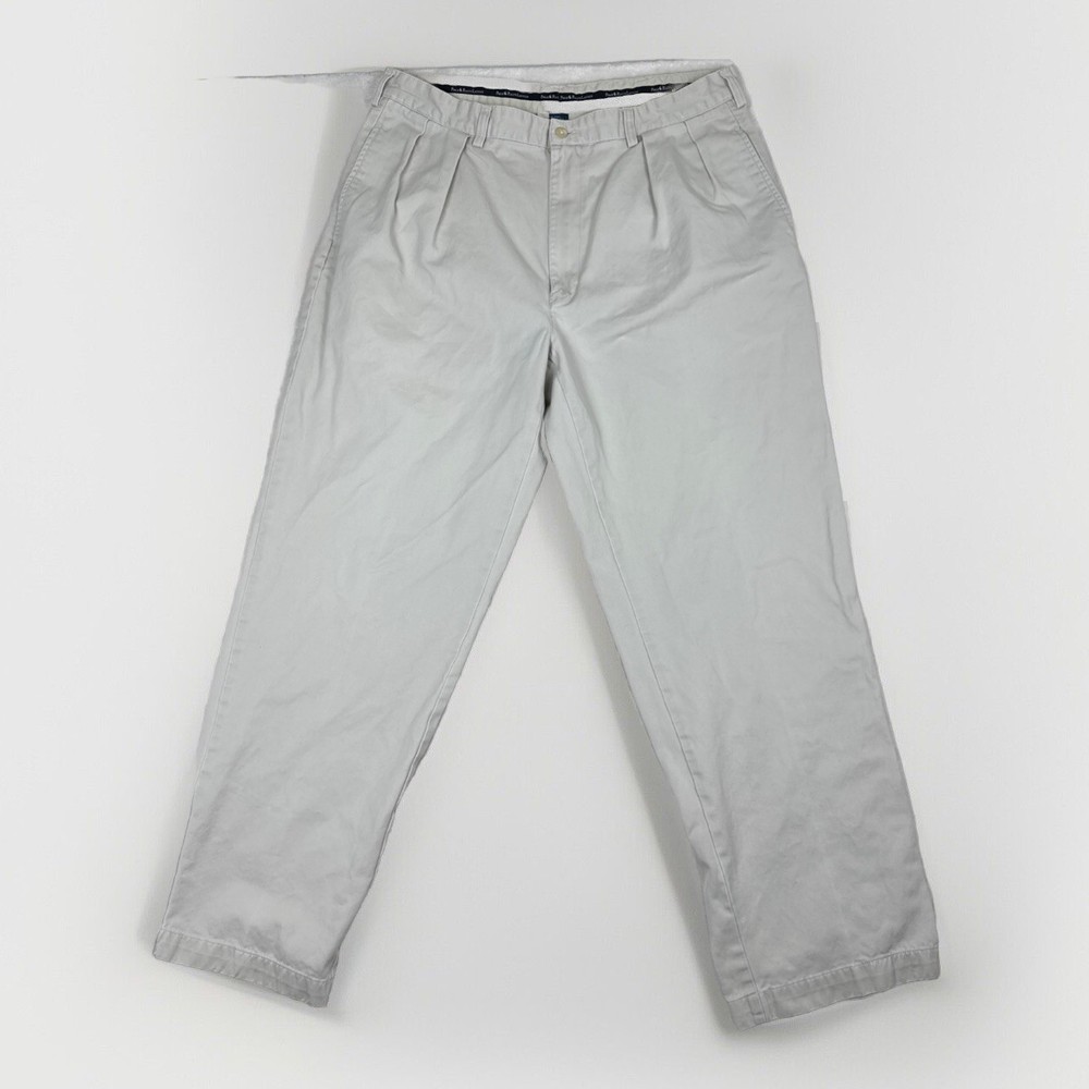 Vintage Polo Ralph Lauren Chino Pant pleated Ivory Men's 38x32