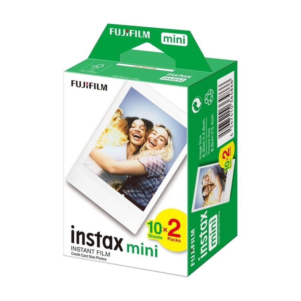 Fujifilm Instax Mini Twin Pack - 20 Instant Films for Mini Cameras