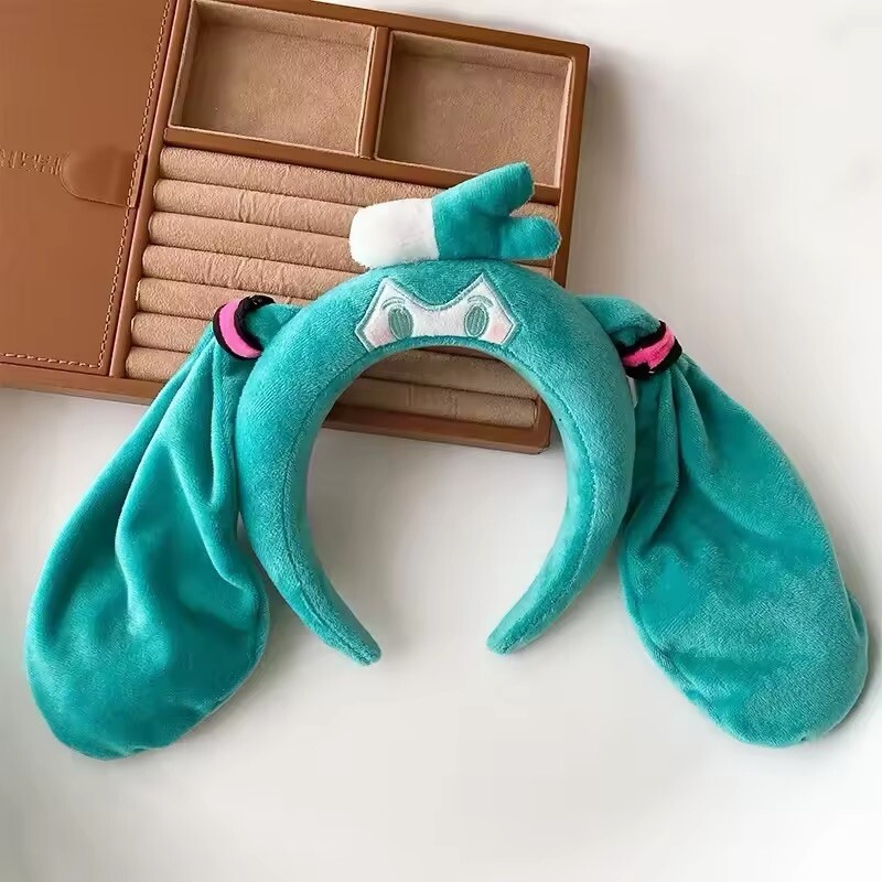 Anime Hatsune Miku Hair Band Cute Plush Hairband Miku Headband Spa Washing Face
