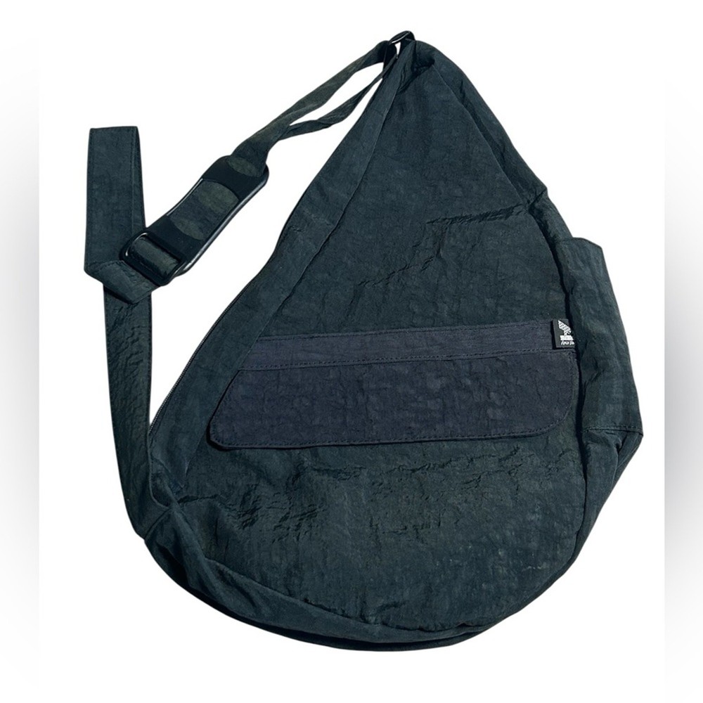 AMERIBAG Black Healthy Ergonomic Sling Backpack with Adjustable Strap