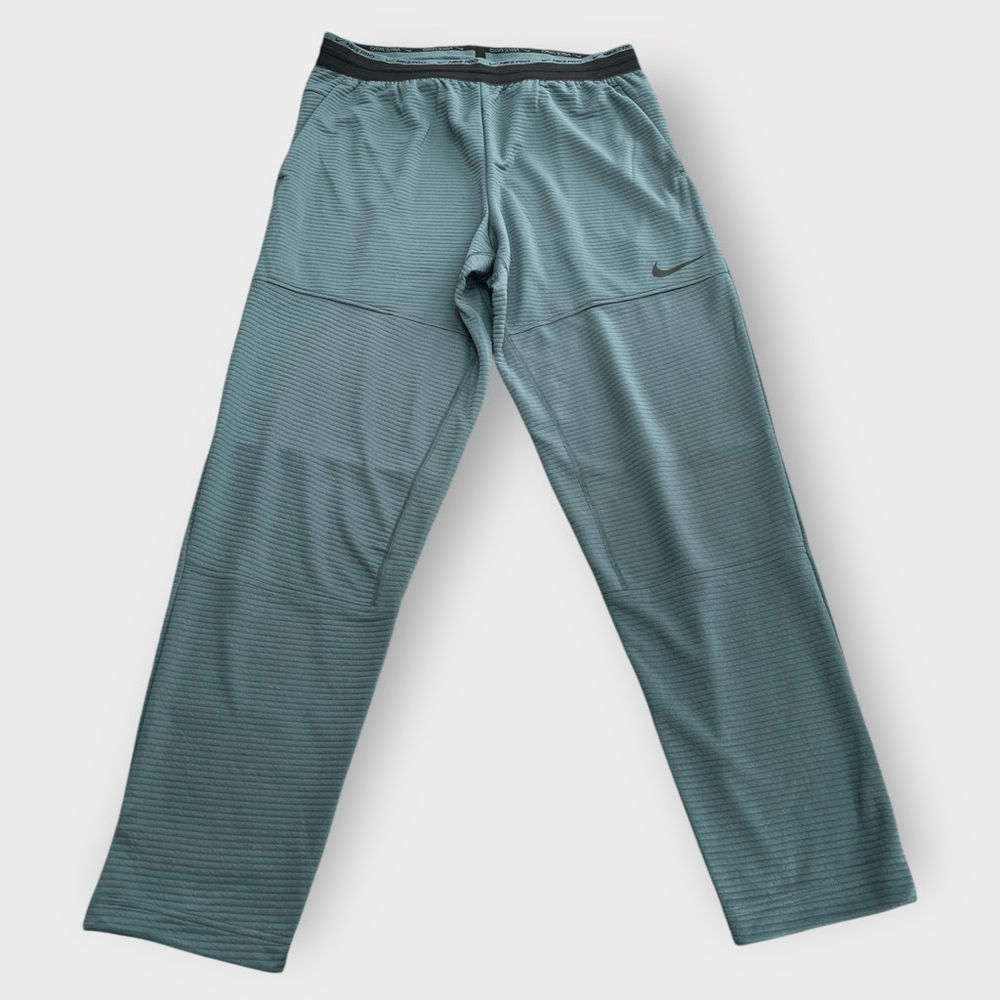 Nike Pro Dri-Fit Fleece Fitness Training Green Pants DV9910-309 Mens XL-Tall New