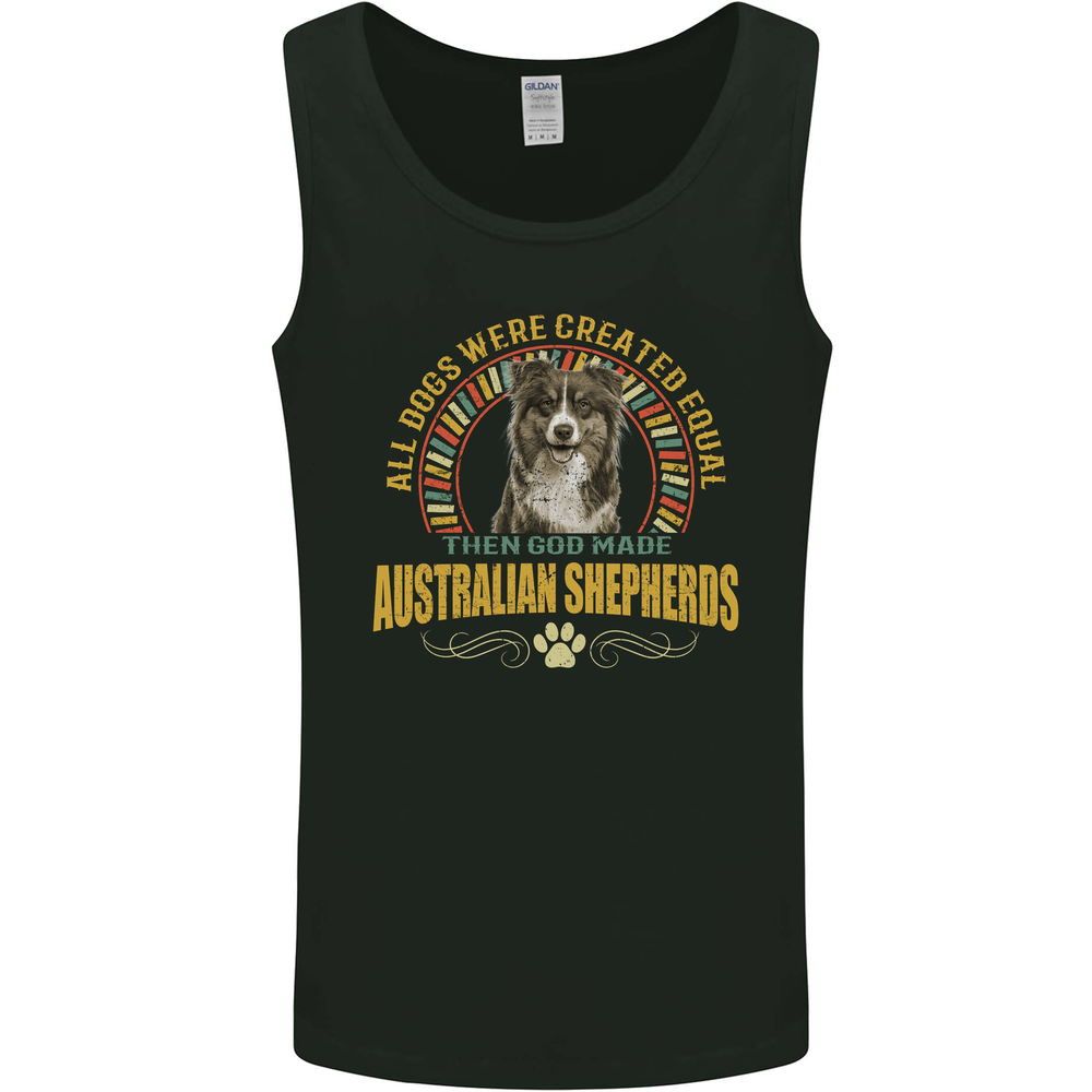 An Australian Shepherd Dog Mens Vest Tank Top