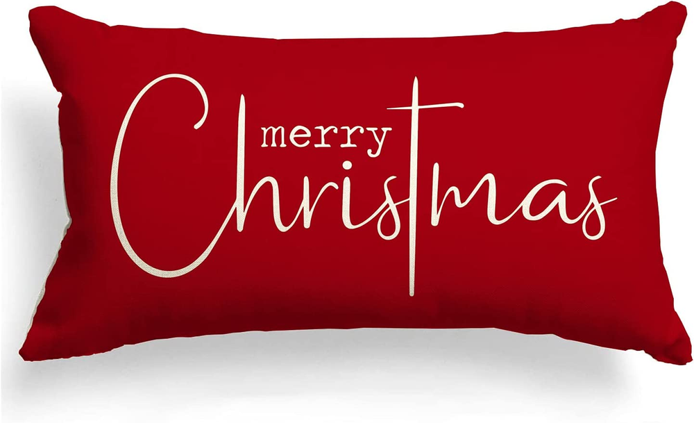 Deck Your Home with Merry Christmas Decorative Throw Pillow Covers