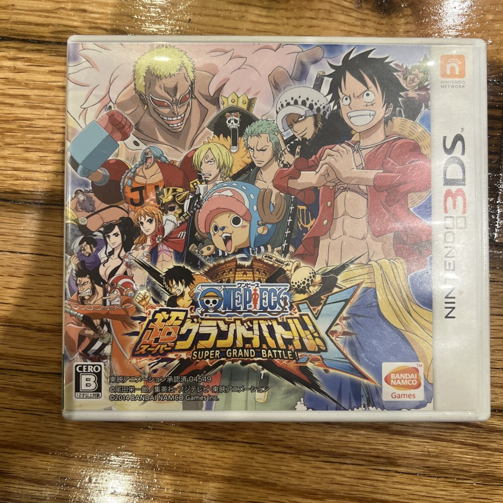 One Piece Super Grand Battle! X Nintendo 3DS NTSC-J Japanese Complete In Box
