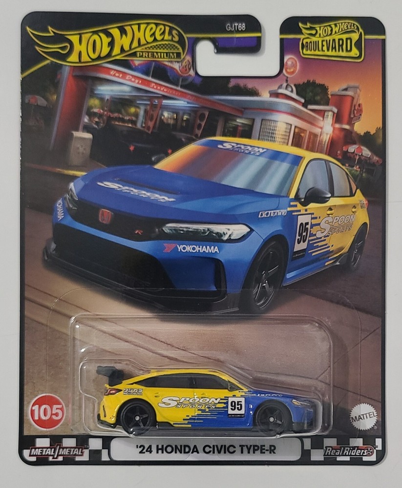 2024 Hot Wheels Boulevard ‘24 Honda Civic Type-R #105 SPOON Sports