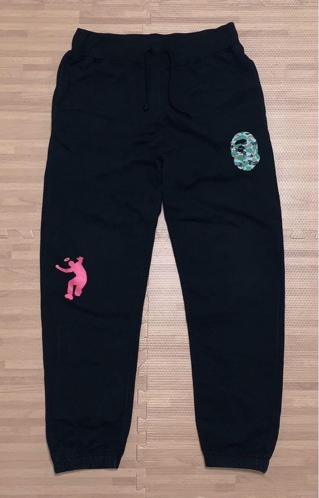USED EXTREMELY RARE APE UNION SWEATPANTS, SIZE M, SHARK PRINT GOOD M-10116