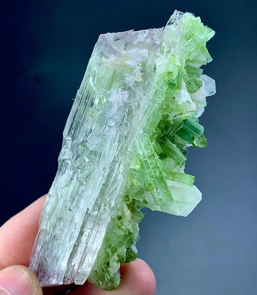 337 Carat Tourmaline Crystal With Kunzite Specimen From Afghanistan