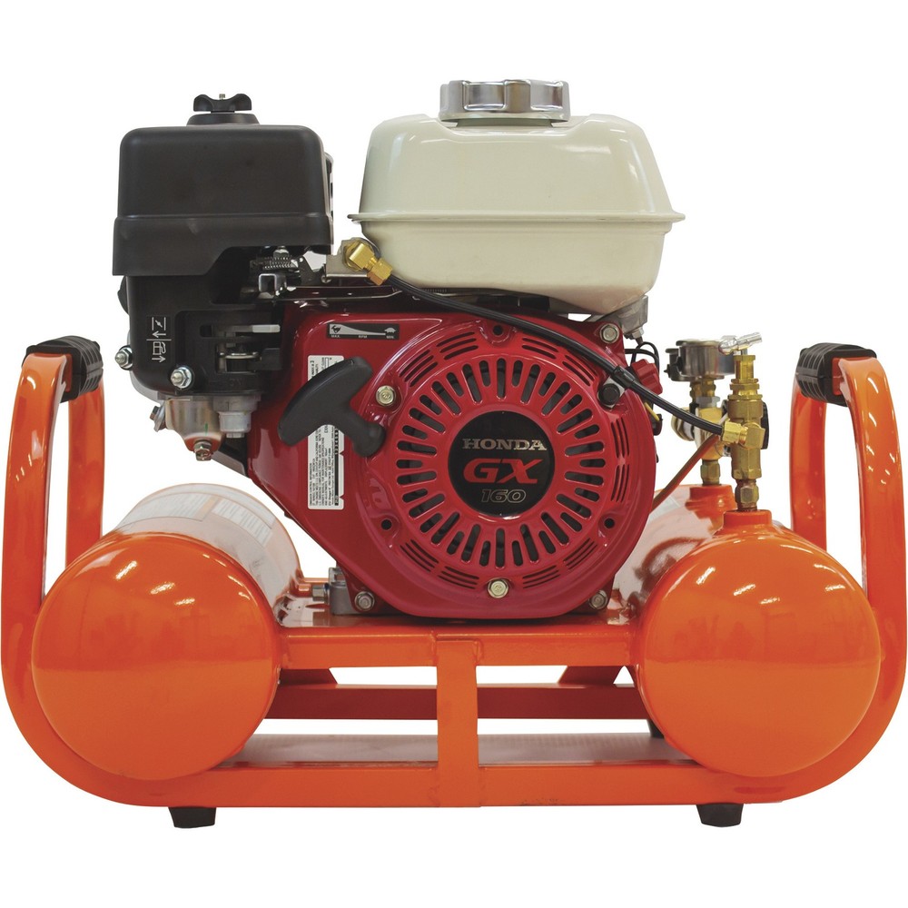 Industrial Air Contractor Gas-Powered Pontoon Air Compressor, 4.6 HP, Honda