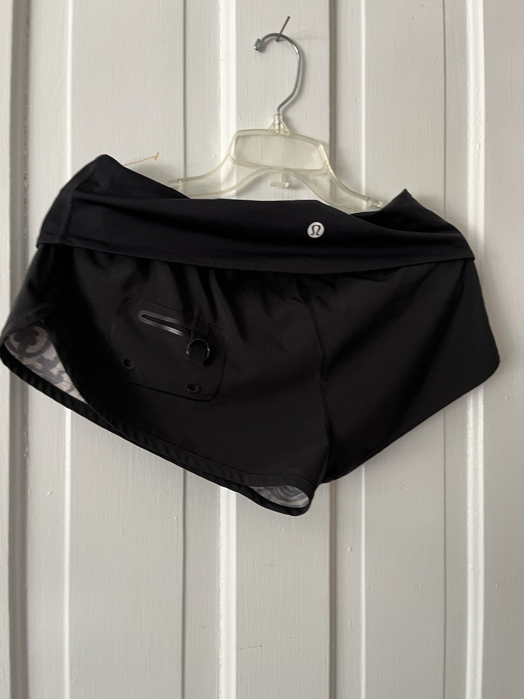 Black Lululemon Running Short Shorts