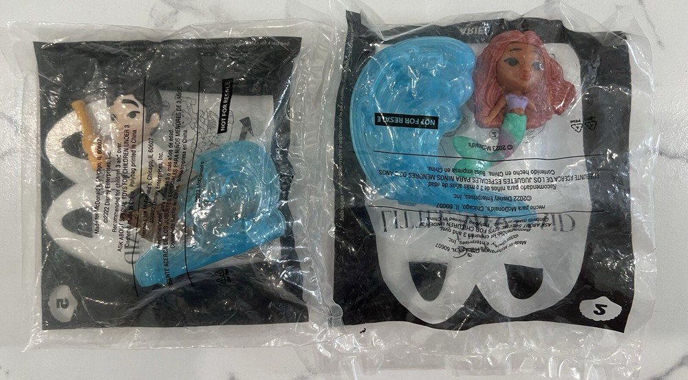 Disney The Little Mermaid McDonald’s Happy Meal Toy Eric And Ariel