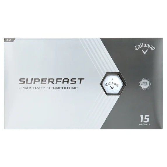 Callaway Superfast 2022 Golf Balls White 15 Pack