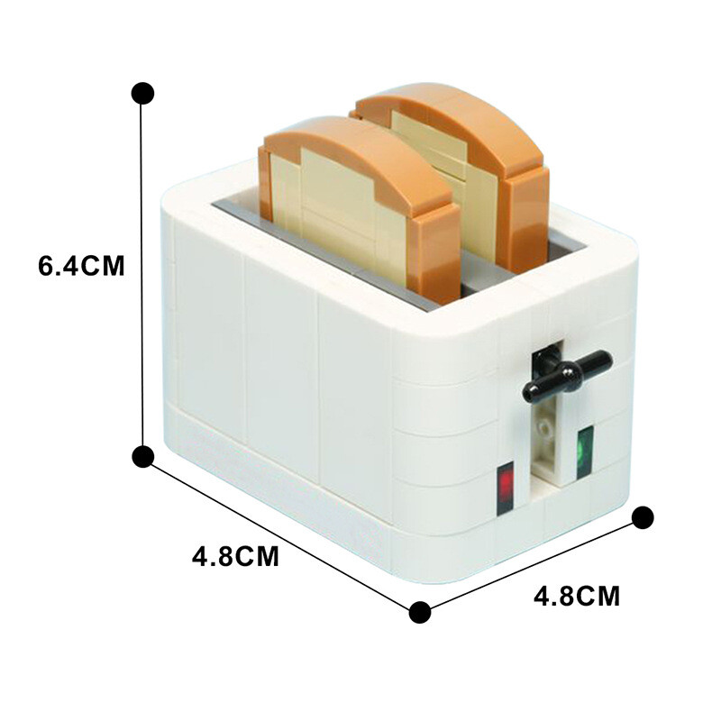 115 PCS DIY Toaster Model Toys Building Blocks Educational DIY Bricks Kids Gifts