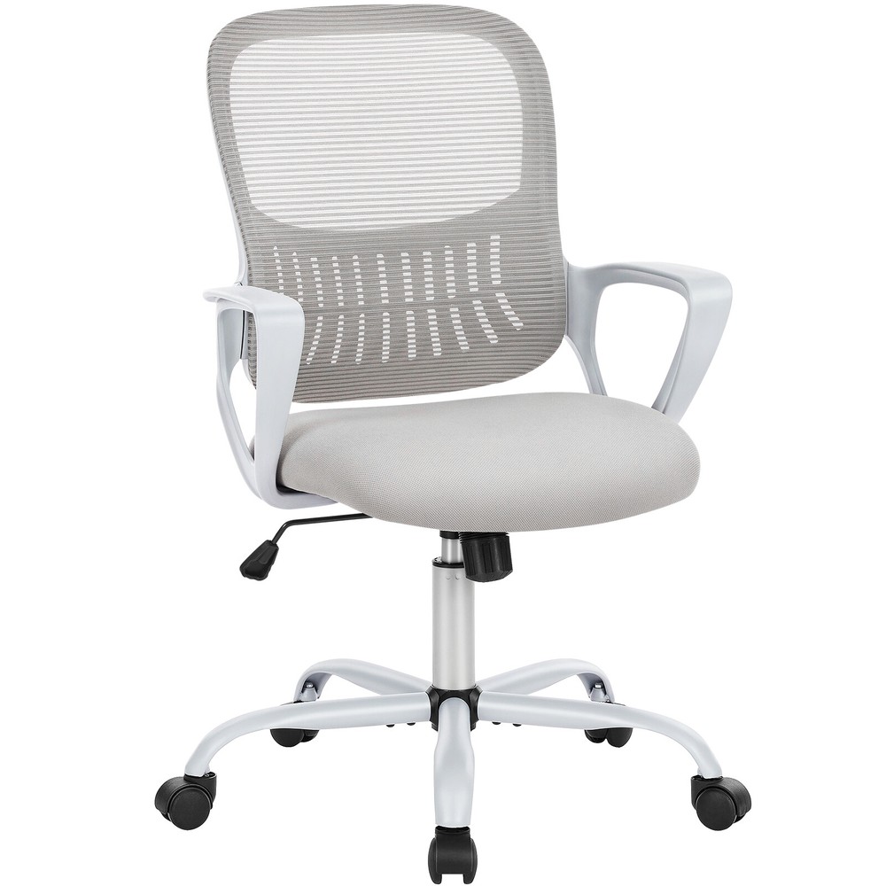 Office Chair Ergonomic Chair Mesh Computer Chair Lumbar Support Fixed Armrest