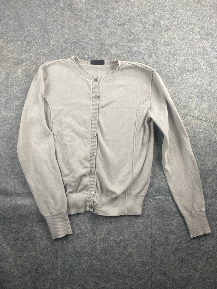 GoLite Womens Gray Button Front Cardigan Sweater Size M Minimalist Layering