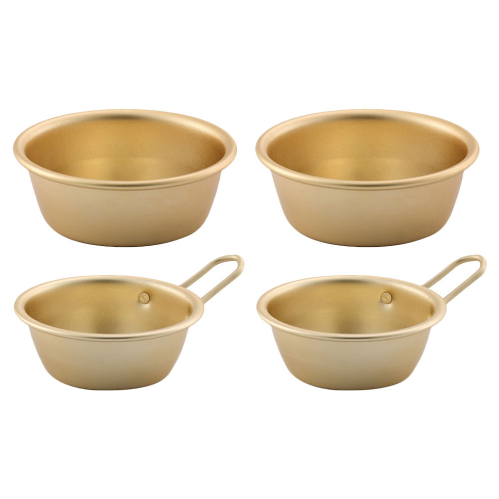 4-Piece Rice Wine Bowls Set for Korean Party or Thanksgiving Serving