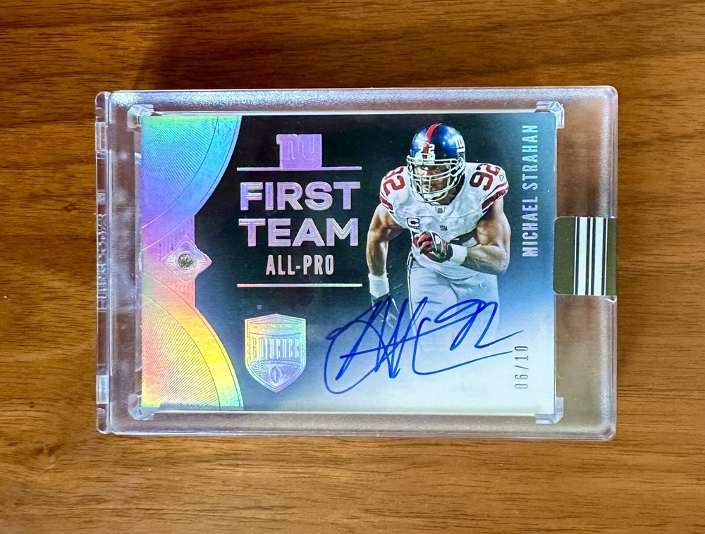 2021 Eminence First Team All Pro Michael Strahan Auto Diamond New York Giants SP
