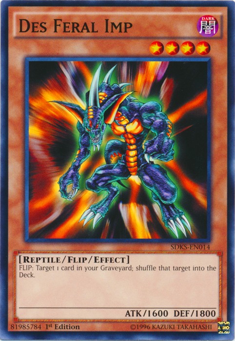 Feral Imp SDKS-EN014 Common 1st Edition Heavily Played Yugioh Card