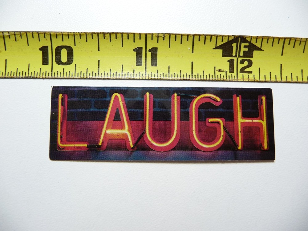 Motivational Laugh Sticker Decal for Scrapbooking and Positive Vibes