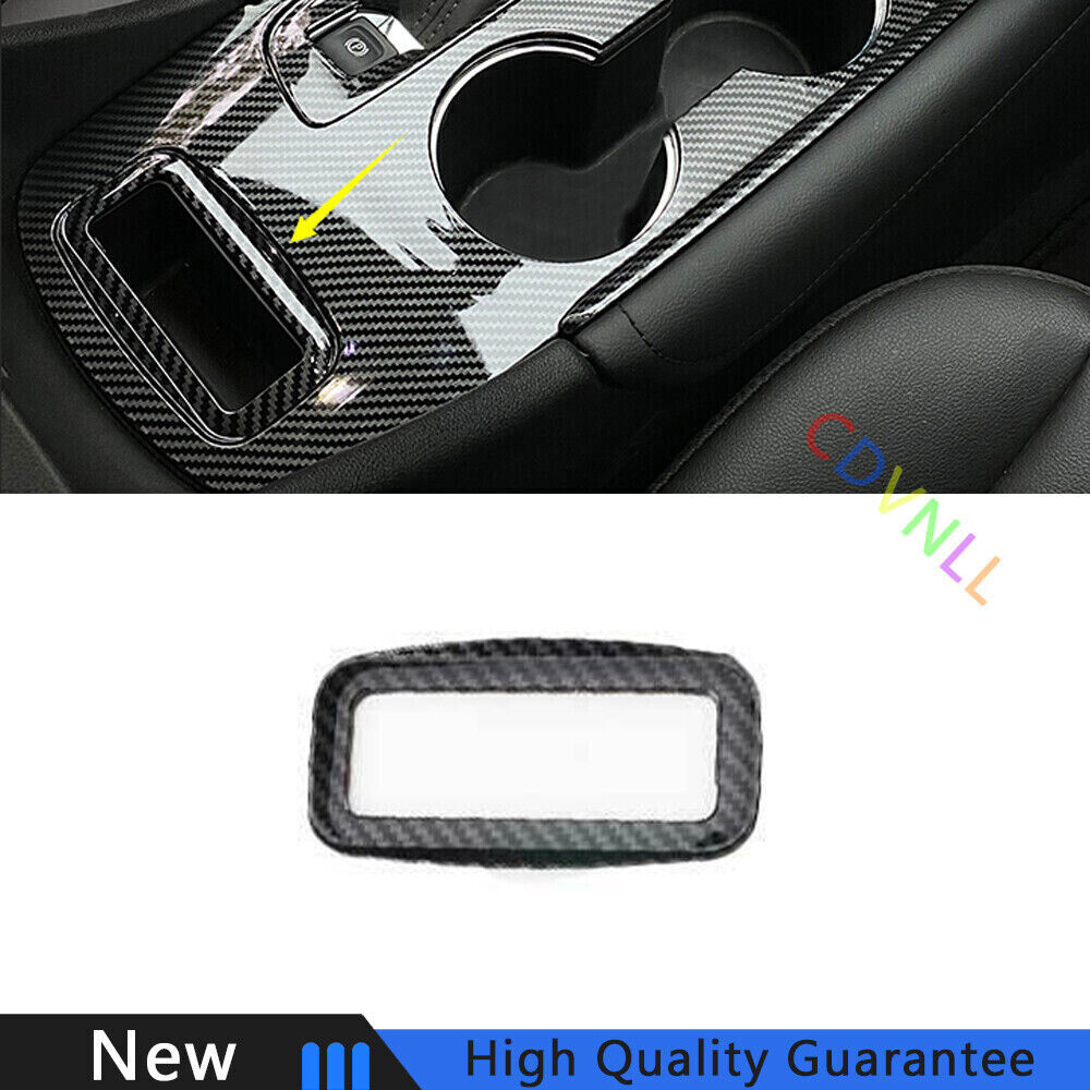 For Chevrolet Malibu 2016-2021 ABS Carbon Fiber Middle Console Storage Box Trim