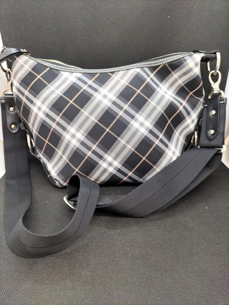 Burberry Blue Label Nova check Shoulder Bag Black Check Women Authentic