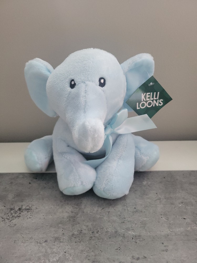 Kelli Loons Blue Elephant Plush Comfies Stuffed Animal Baby All ages