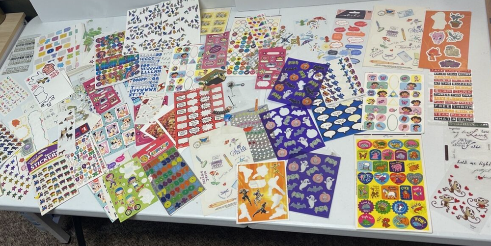 Lot Stickers Some Vintage Disney Grossman Hallmark Sandylion Sparkly Ocean Frogs