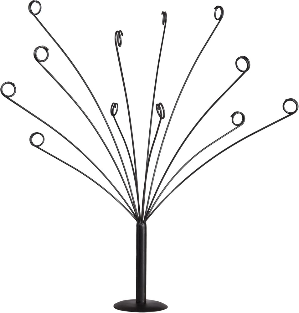 CraftyCrocodile Gift Card Tree Holder - 12 Clips Flexible & Durable Black-image