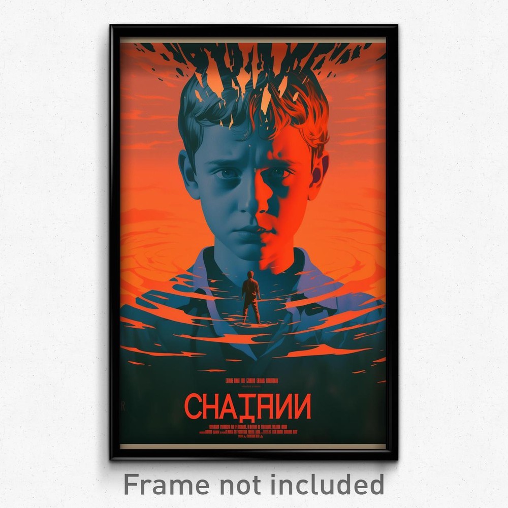 Russian Movie Poster Art Print - Boy with Anger, Heavenly Scrunchie Design