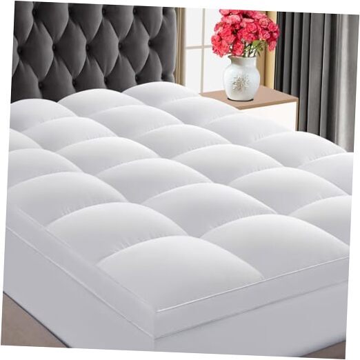 Luxury Soft 5D Spiral Fiber Queen Mattress Topper, Extra Queen(60
