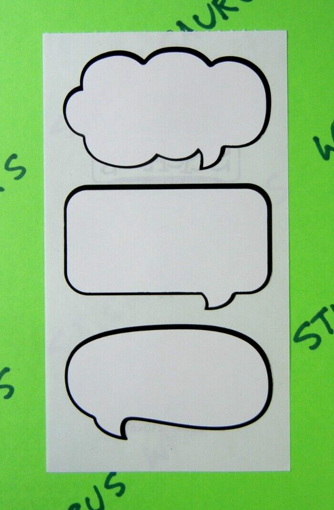 Caption Thought Bubbles Sticker Sheet Frances Meyer
