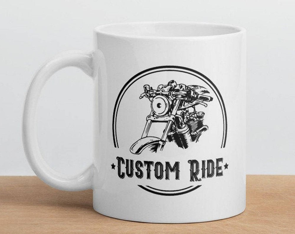 Custom Ride Motorcycle Mug Gift For Motorcycle Lover Gift For Motorcycle Rider