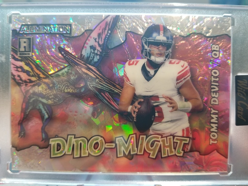 2023 Wild Card Dino-Might Tommy Devito Silver Cracked Ice #/10