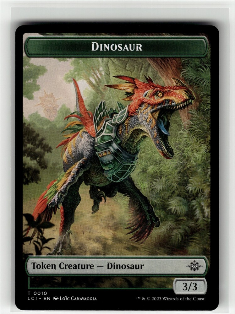 DINOSAUR TOKEN (0010) The Lost Caverns of Ixalan #10 LCI(NM+)(MTG)