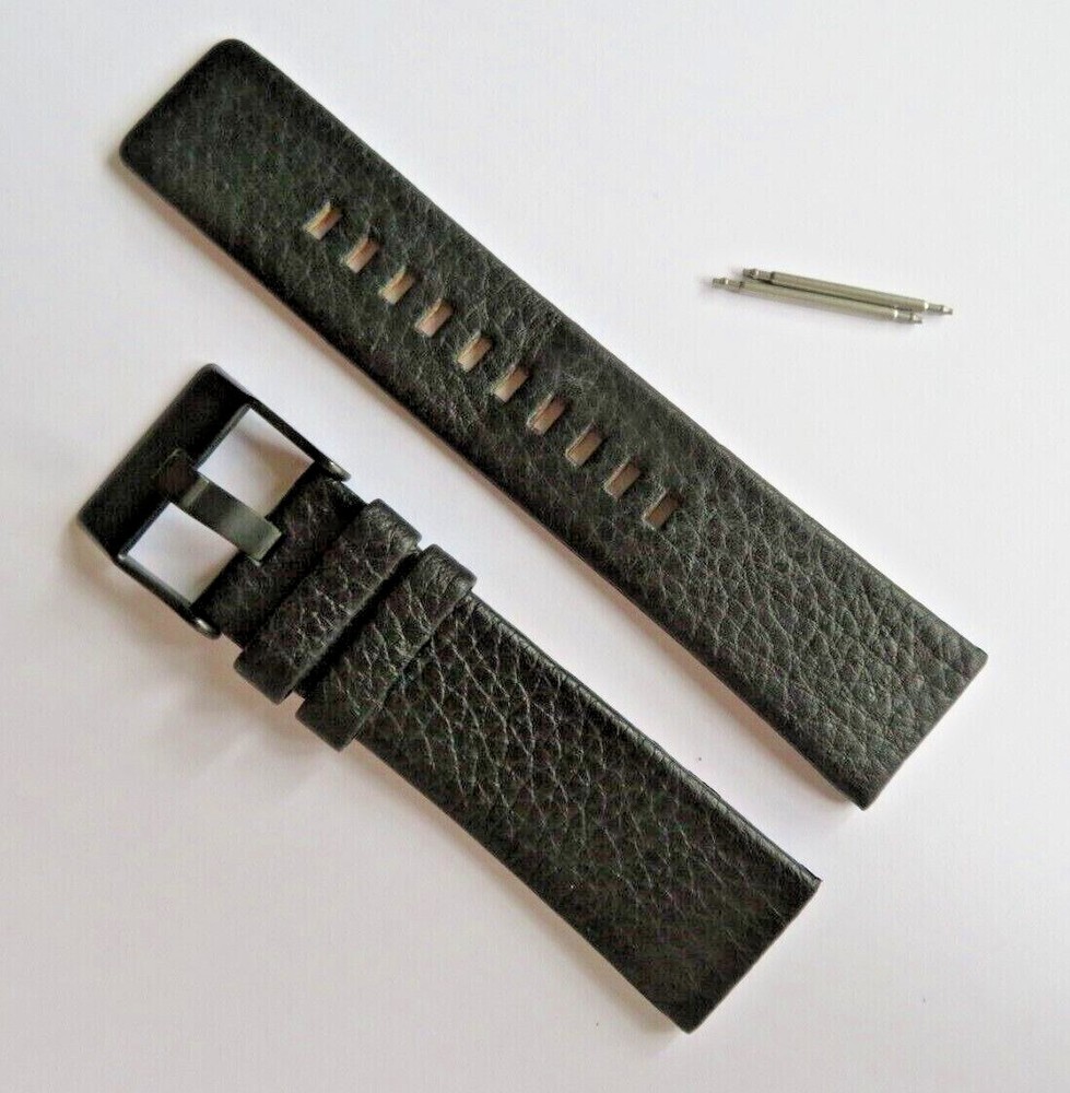 DIESEL Original Replacement Leather Strap DZ4278 Watch Strap Black 24 Mm