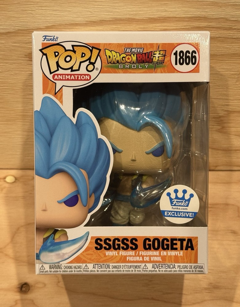 Funko Pop Dragon Ball Super SSGSS Gogeta Exclusive #1866 Broly Movie Figure