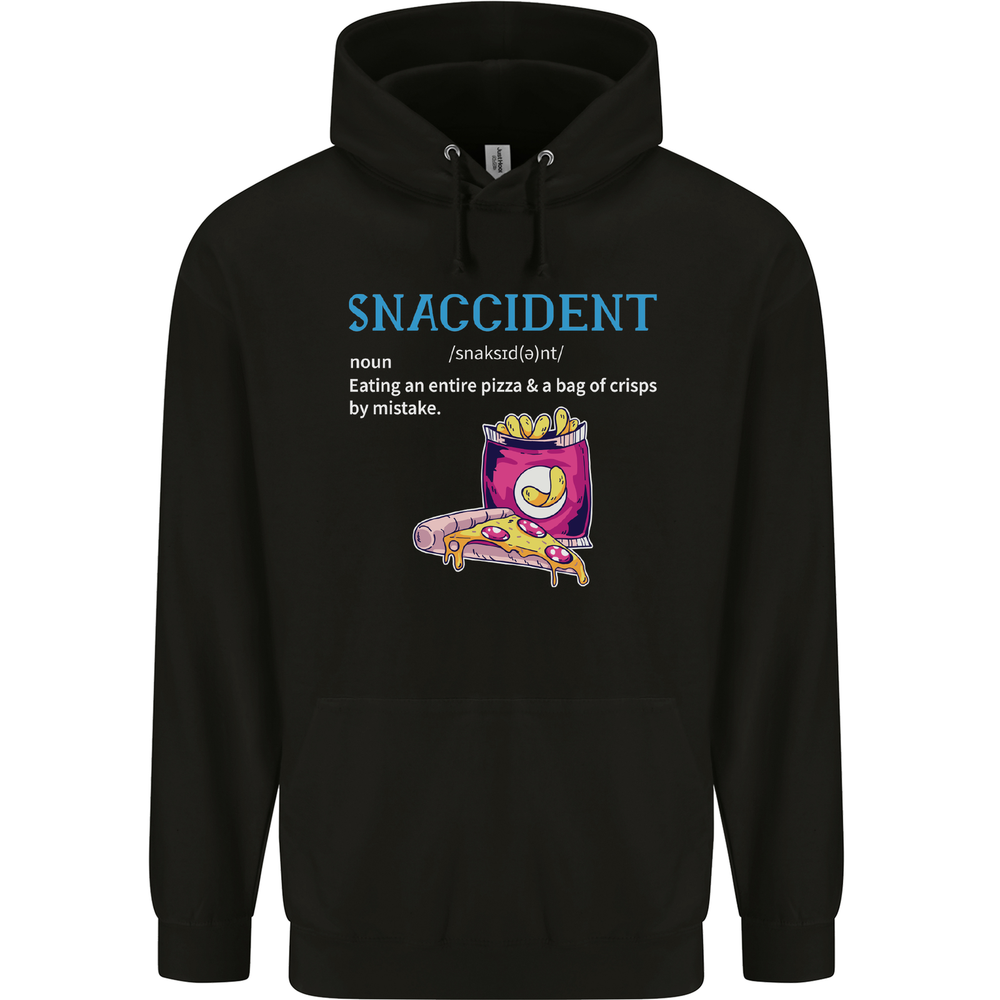Snaccident Funny Food Pizza Diet Gym Fat Mens 80% Cotton Hoodie
