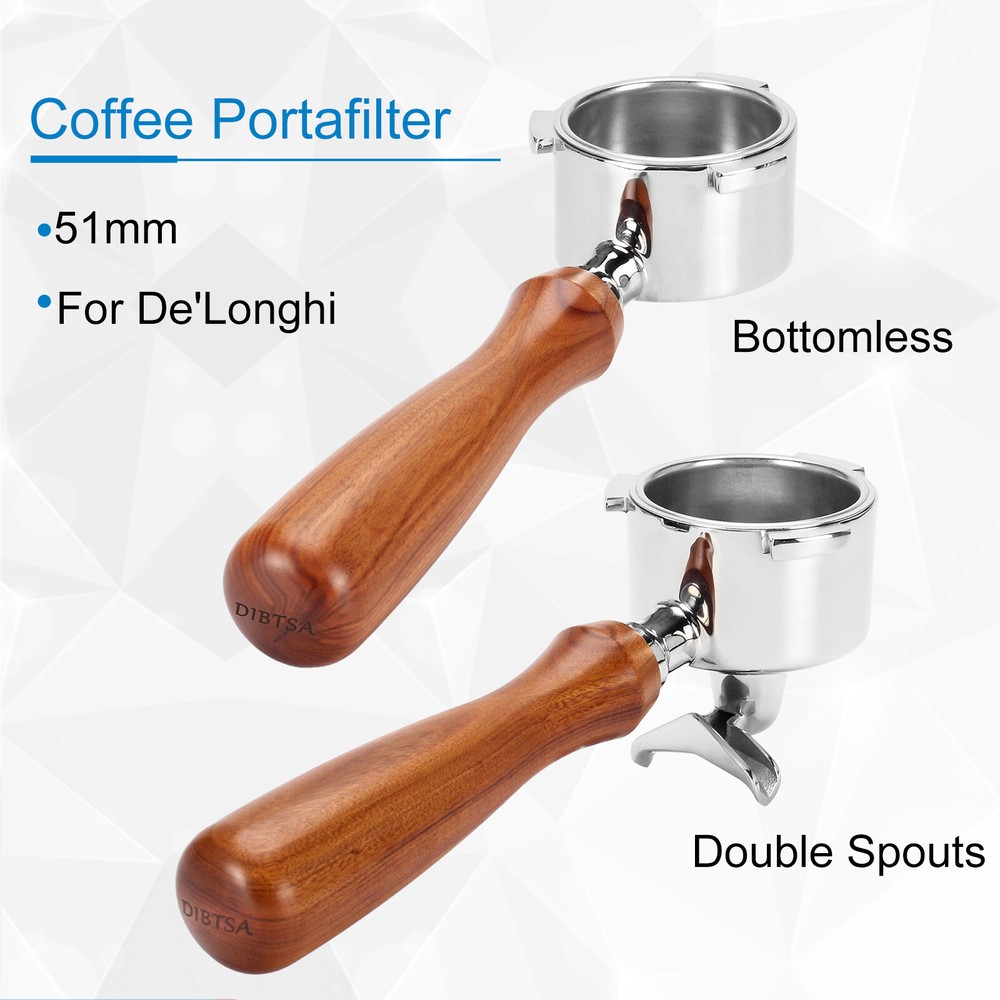 DeLonghi EC680 EC685 EC785 EC885 51mm Espresso Portafilter Coffee Basket  