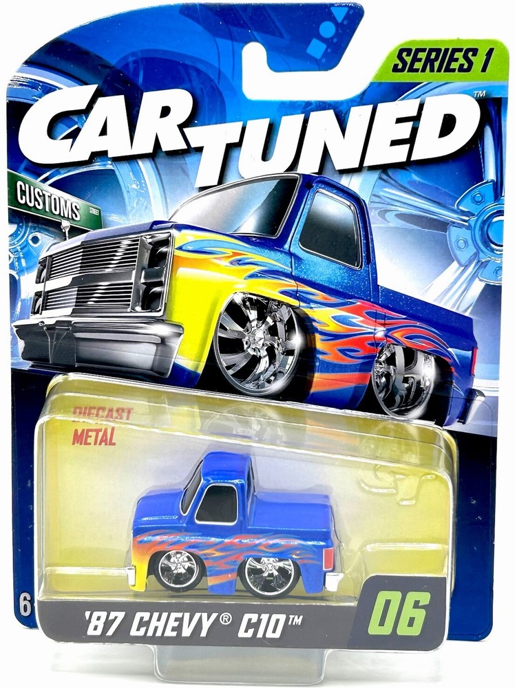 2024 MGA CAR TUNED 87 Chevy C10 Squarebody Series 1 Diecast Model
