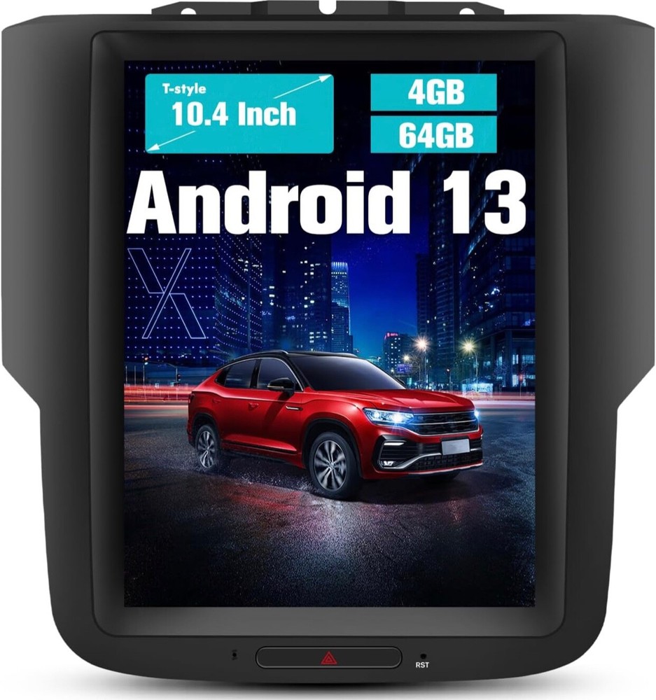 EAGLENAV 10.4 Inch T-Style Android 13 Car Radio for Dodge Ram 2013-2018 1500 250
