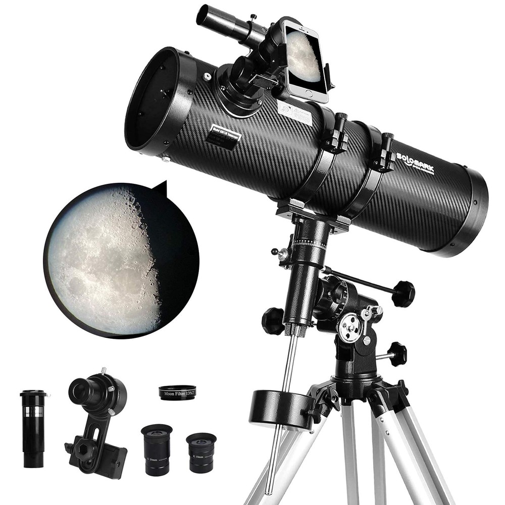Telescope 130EQ Newtonian Reflector Telescopes for Adults, Professional Teles...