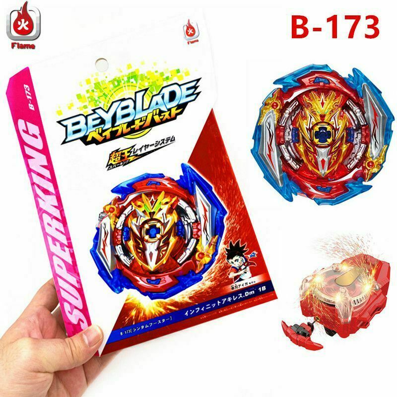 Upgrade Your Beyblade Battles with the Bey SuperKing B-173-1 Infinite Achilles Dm' 1B Launcher