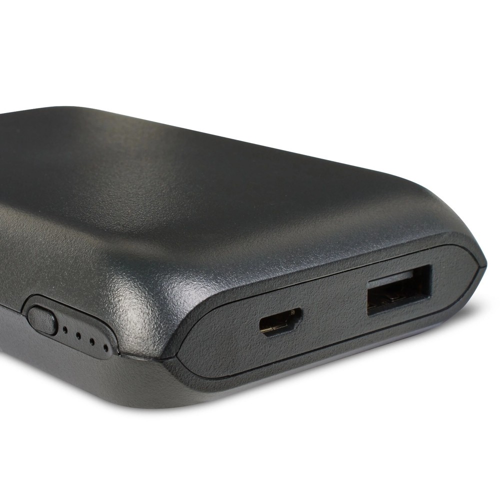 Onn. Power Bank 8000mAh, Black, Power Bank with a USB-A Charging Port, 2 Charges