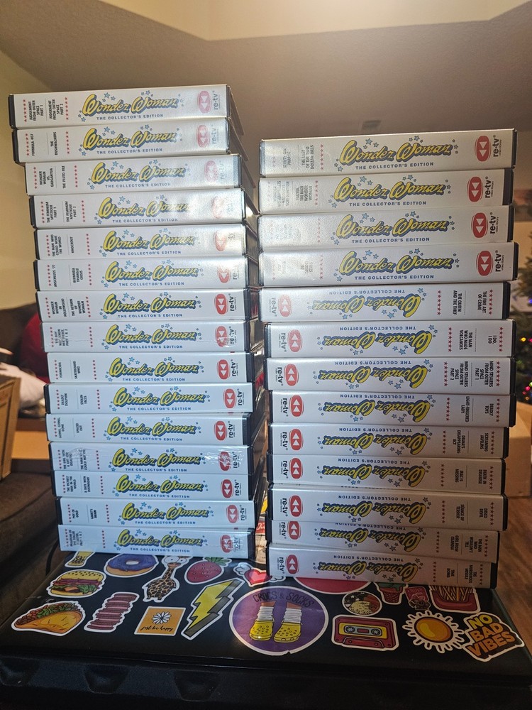 Wonder Woman Collector's Edition VHS Rare Collectible MINT. Full 28 VHS tapes.