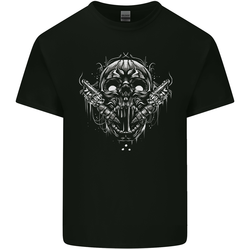 Tattoo Skull Tattooist Artist Mens Cotton T-Shirt Tee Top