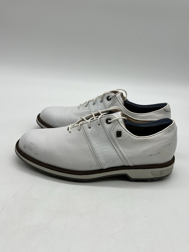 FootJoy Premiere Series Packard Men’s Size 9M White Crocs Leather Golf Shoes.