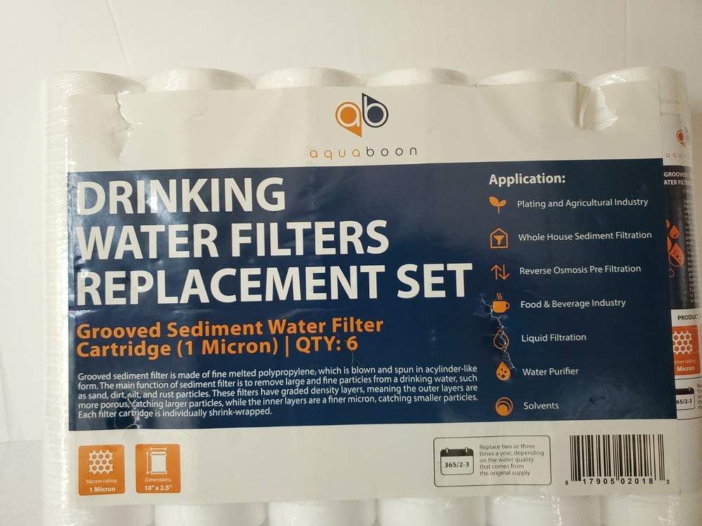 Grooved Sediment Water Filter 1 Micron 10